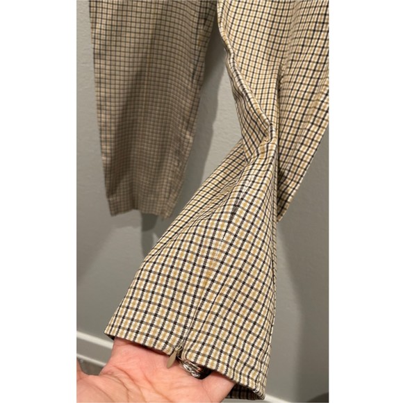 THEORY Alettah Ainsley Check Cropped Pants - Picture 5 of 6